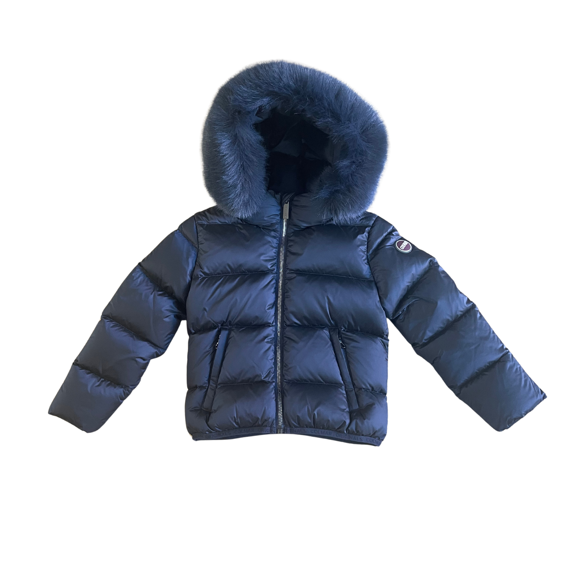 Colmar Navy Blue Detachable Quilted Long Sleeve Jacket