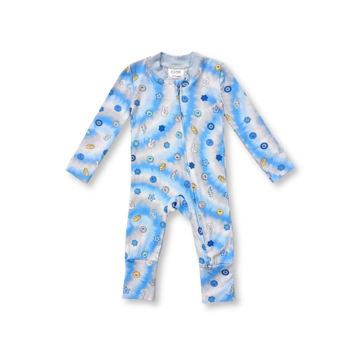 Esme Pink Challah Lace Flip Footie
