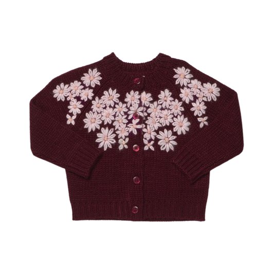 Pink Chicken Pink Blossom Embroidery Sweater