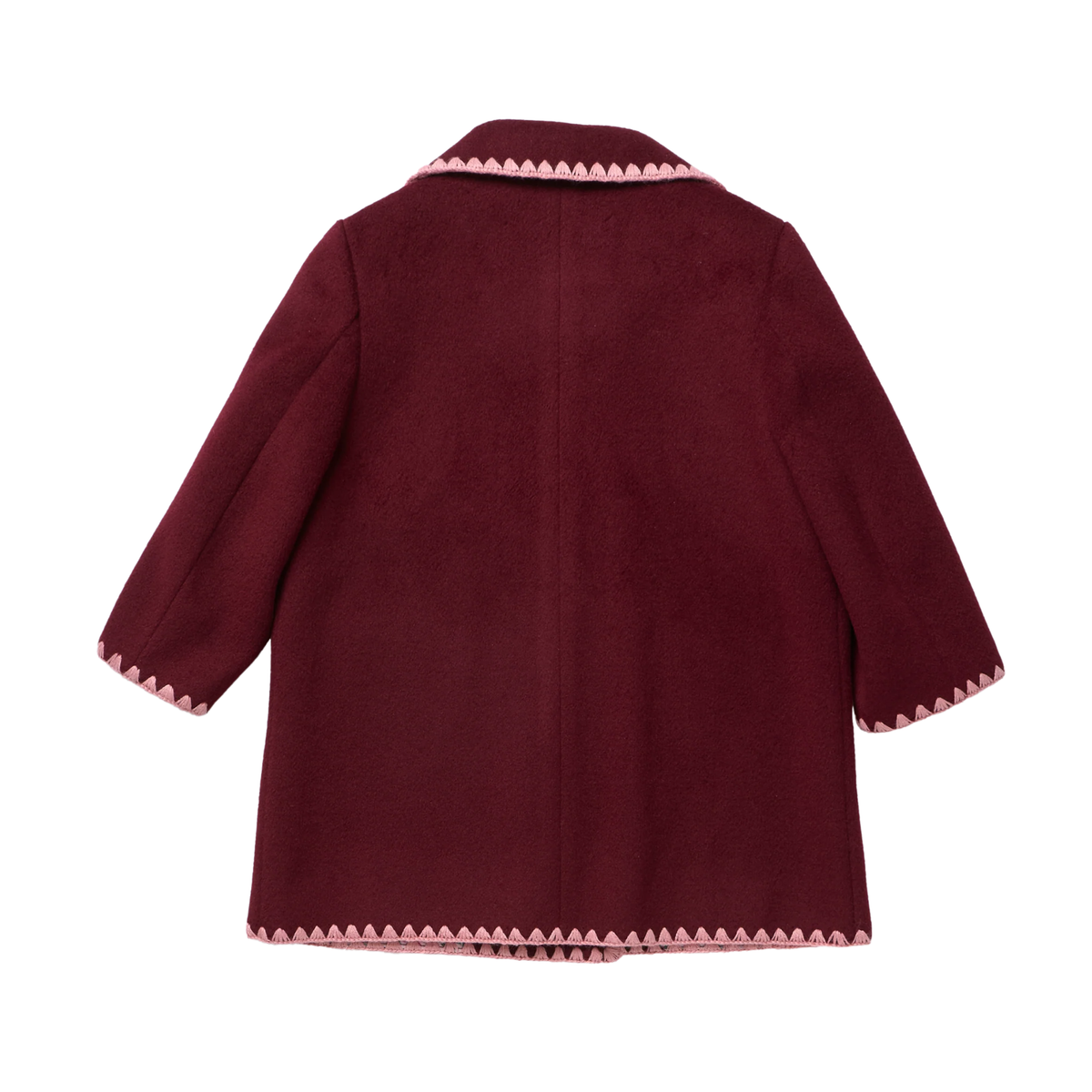 Pink Chicken Burgundy Beck Peacoat