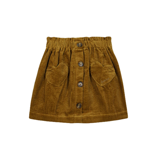 Bonton Nuts Polka Button-Up Skirt
