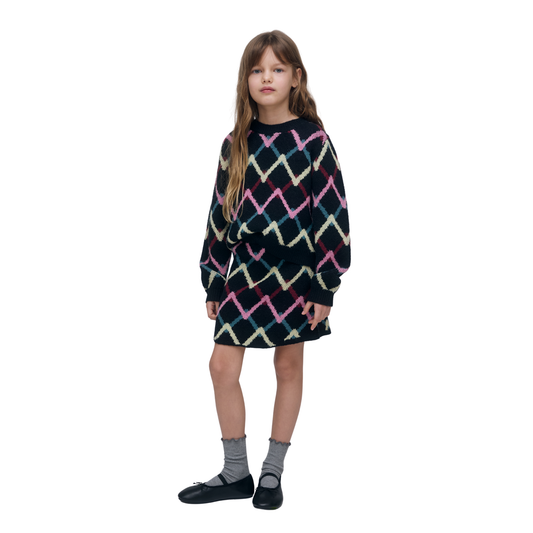 Compania Fantastica Black Multi Skein Short Skirt