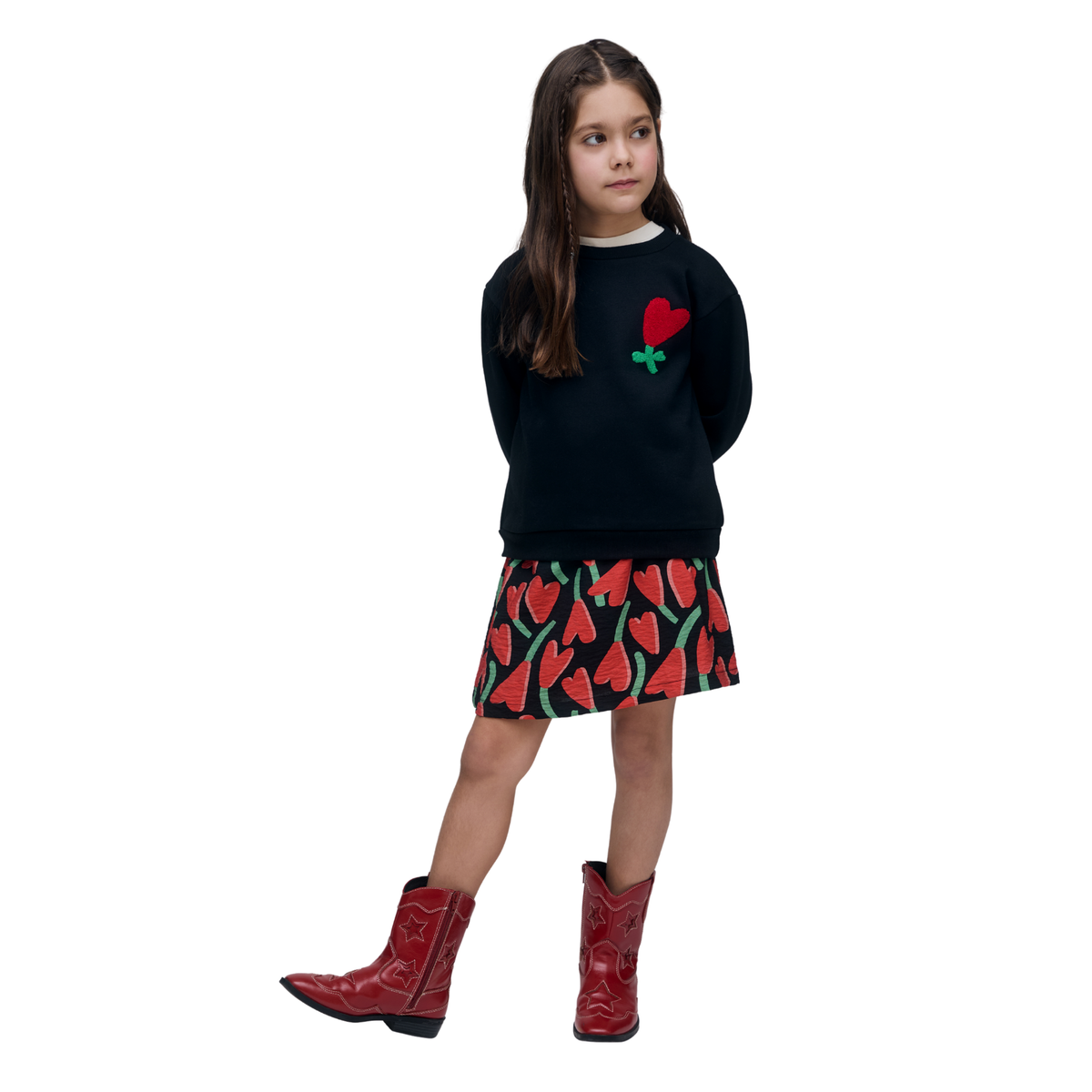 Compania Fantastica Black Heart Towel Sweatshirt
