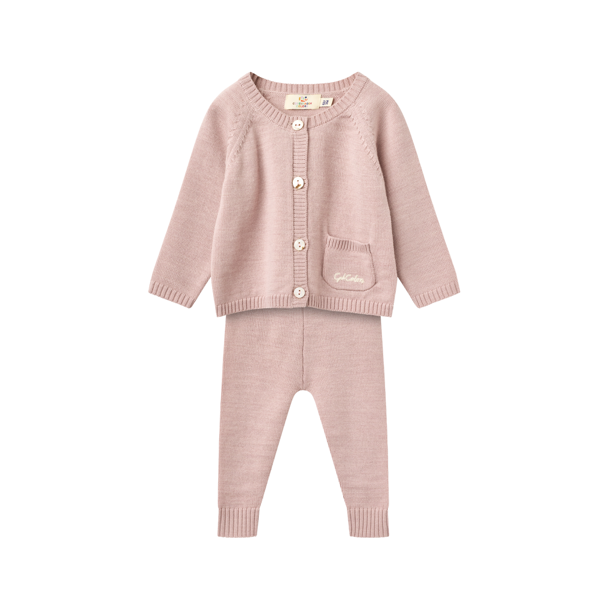 Copenhagen Colors Soft Pink Classic Merino Pants Set