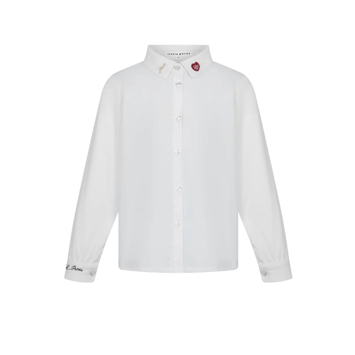 Little Parni White Girls Shirt