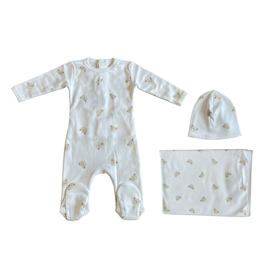 Lydababy Ivory Teddy Footie Set