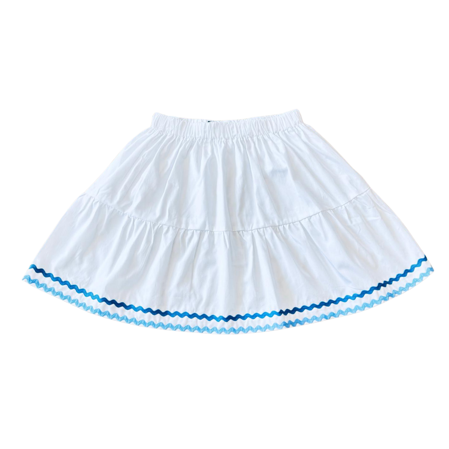 L'Orsobruno White Mini Elastic waistband Skirt