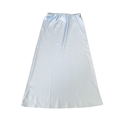Theme Joey Pastel Blue Satin Maxi Skirt