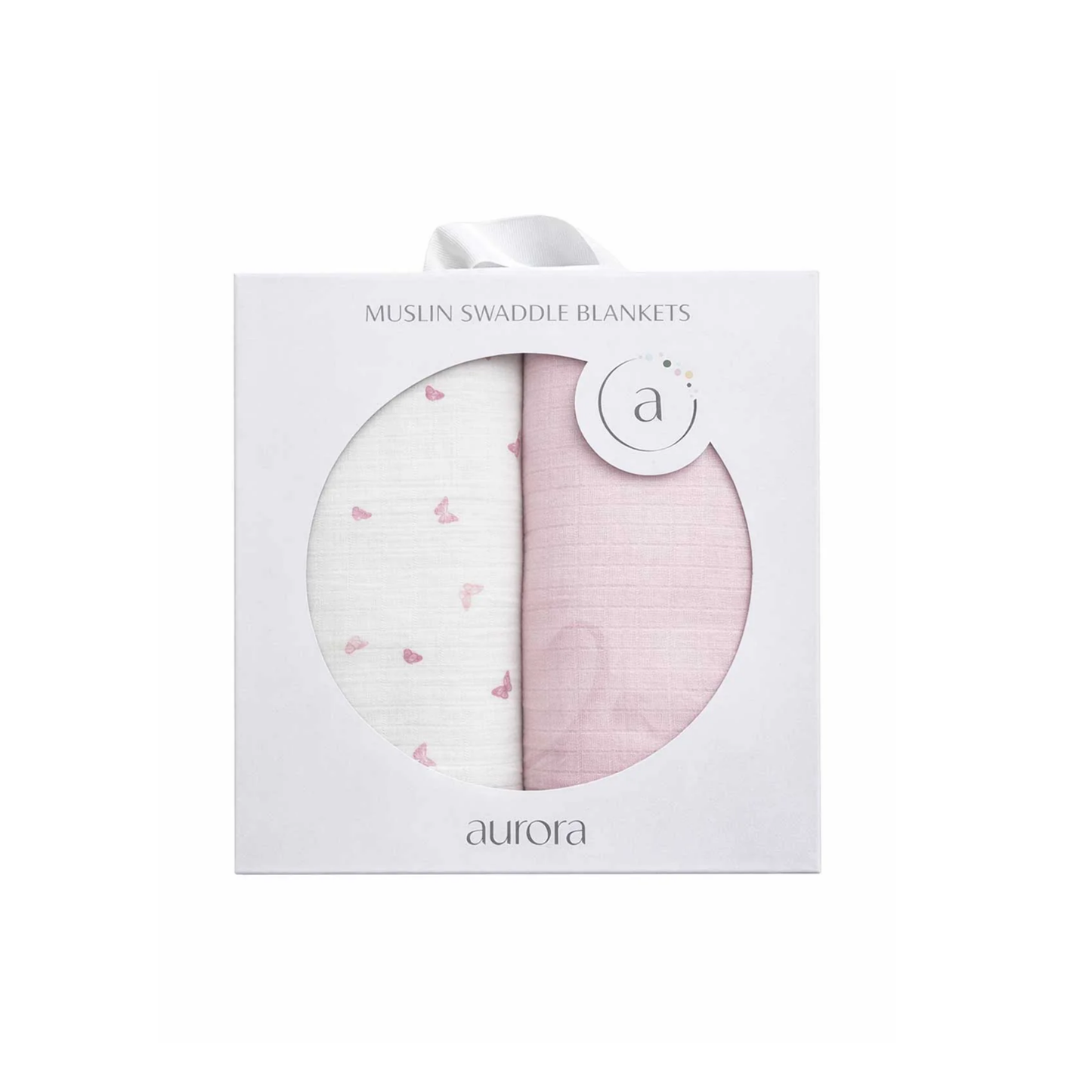 Aurora Pink Jersey Cotton Butterfly/Dragonfly Collection Muslin Swaddle