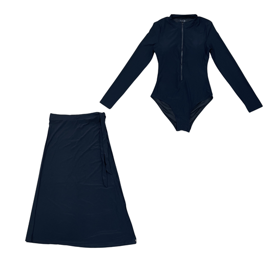 By The Wai Black Wrap Swimwear Set