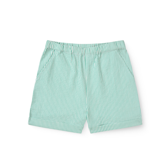 Copenhagen Colors Sharp Green Seersucker Shorts Sporty