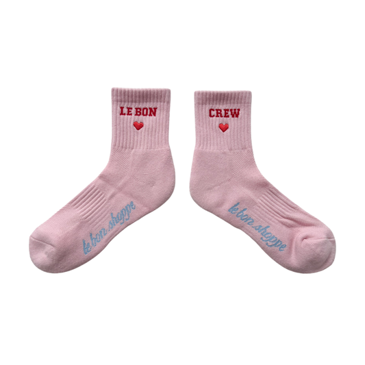 Le Bon Shoppe Embroidered Crew Socks