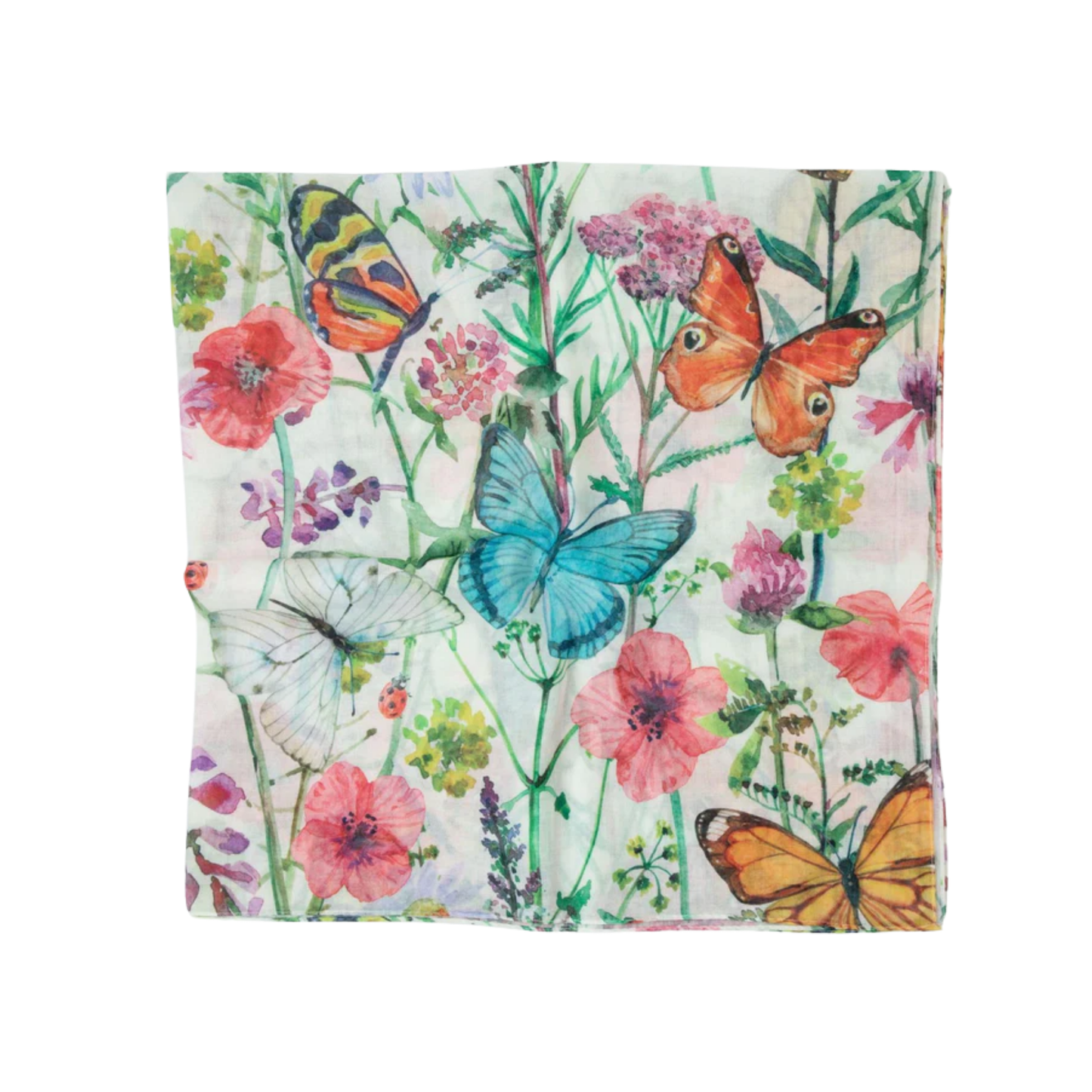 Tal Ivory Butterfly Garden Headscarf