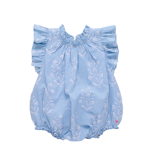 Pink Chicken Blue Print Harper Bubble