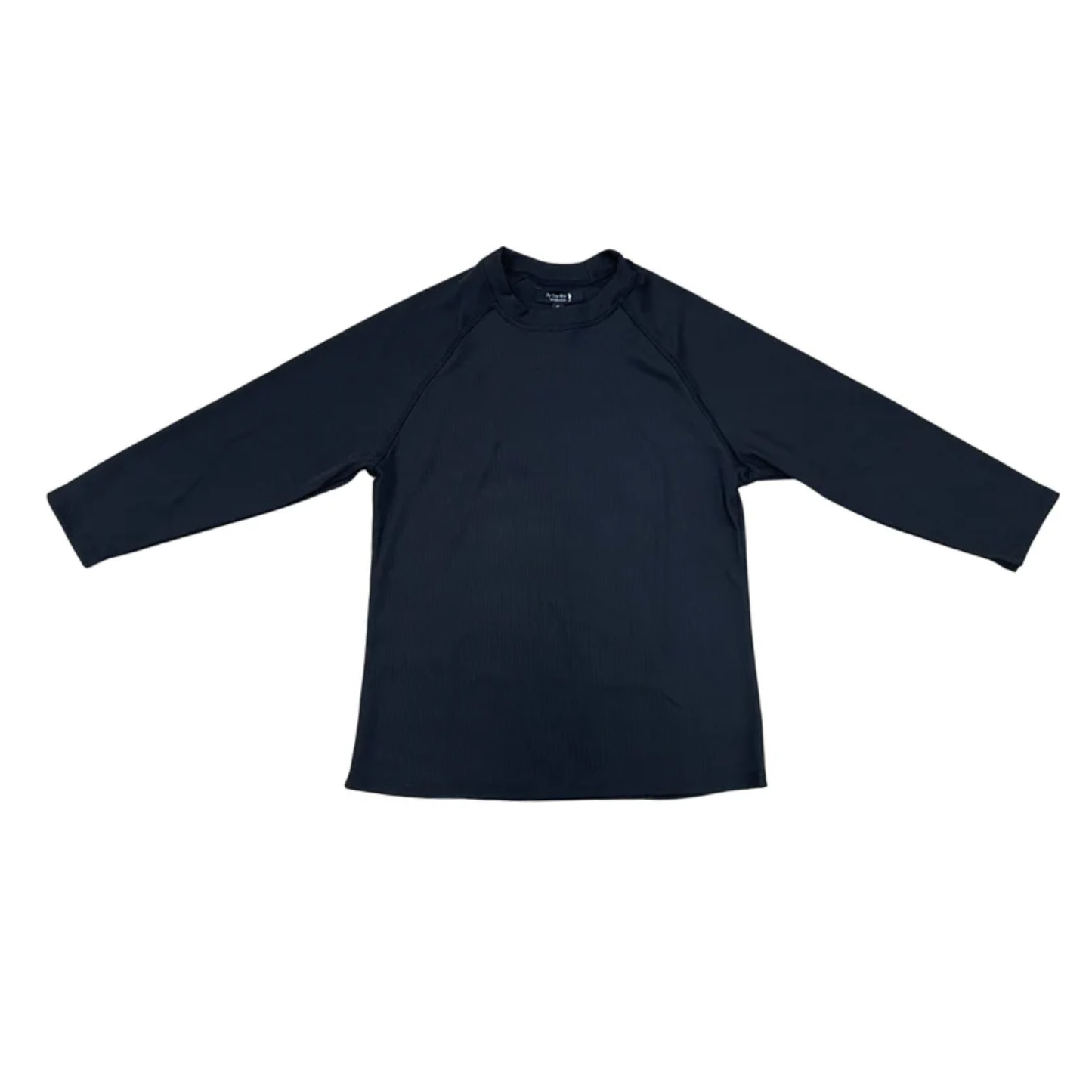 By The Wai Black Ribbed 3/4 Swimwear Shirt