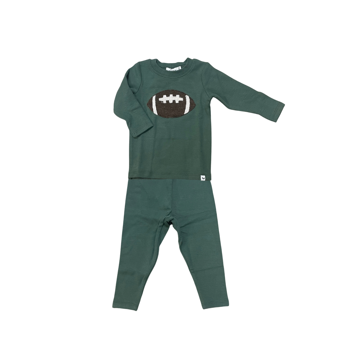 Oh Baby! Spruce Football Ribbed Set