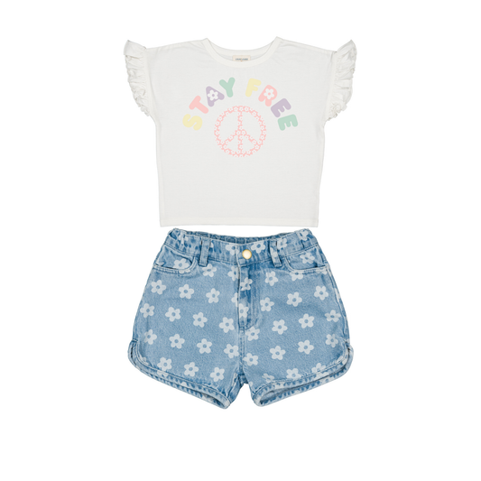 Louis Louise Off White T-Shirt Naomie Set