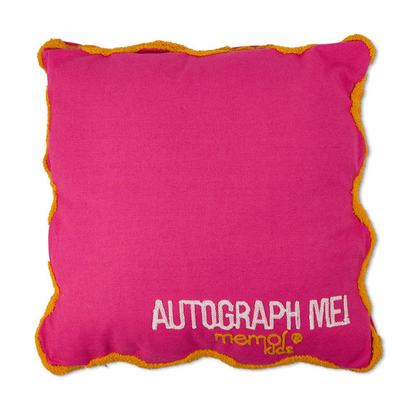 Memoi Hot Pink Camp Tastic Autograph Pillow