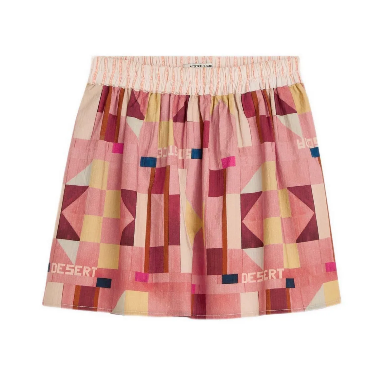 Scotch & Soda Canyon Clay Printed Seersucker Skirt