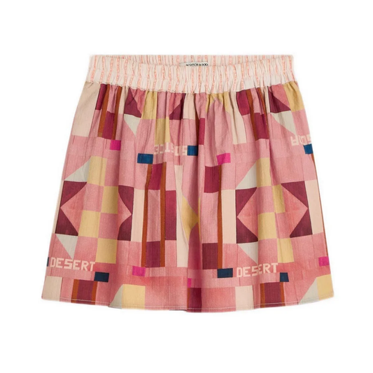 Scotch & Soda Canyon Clay Printed Seersucker Skirt