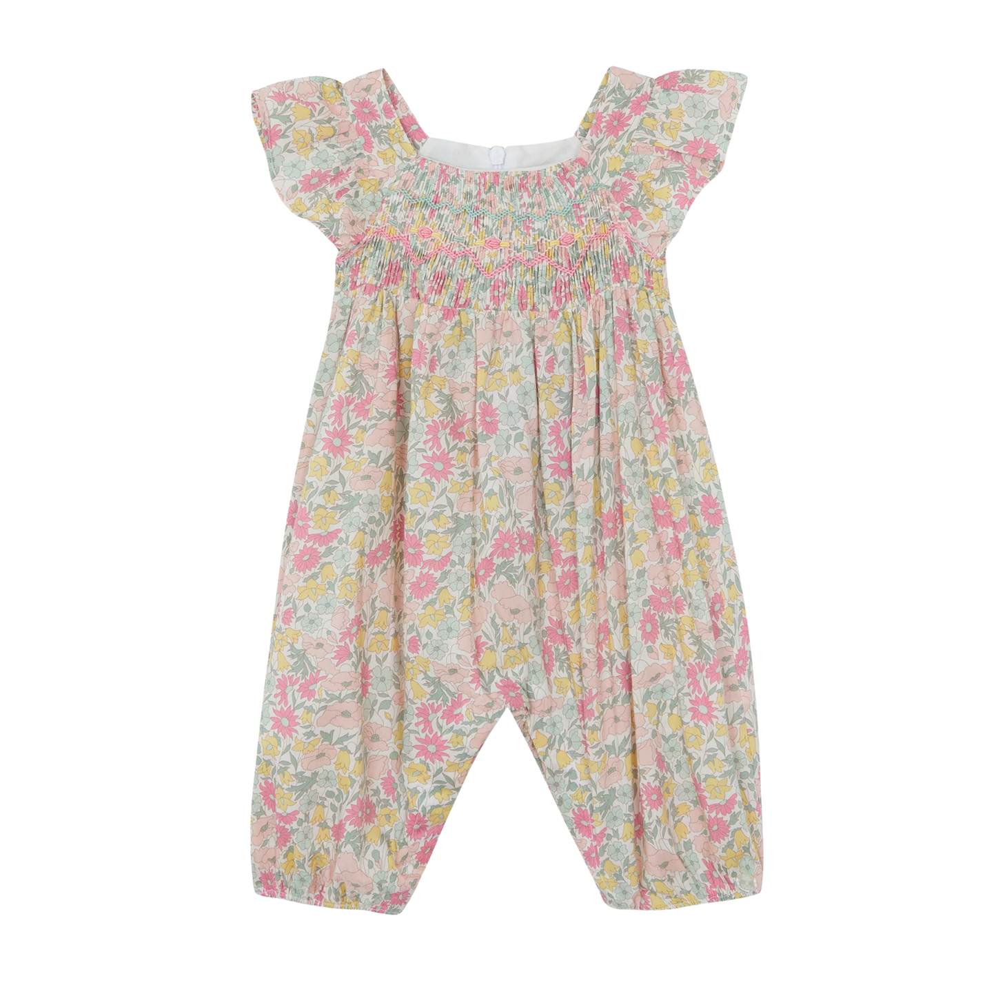 Tartine Et Chocolat Bright Yellow/Green Citrus Romper