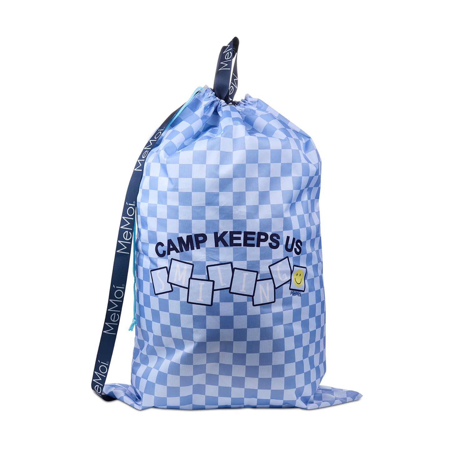 Memoi Blue Camp Smile Laundry Bag