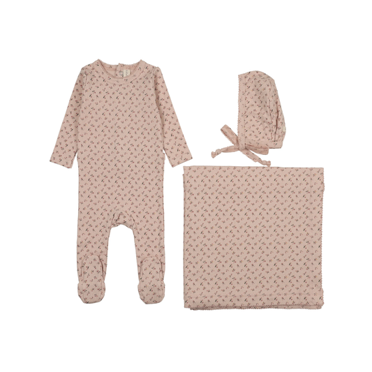 Lilette Pale Pink Cherry Blossom Layette Set