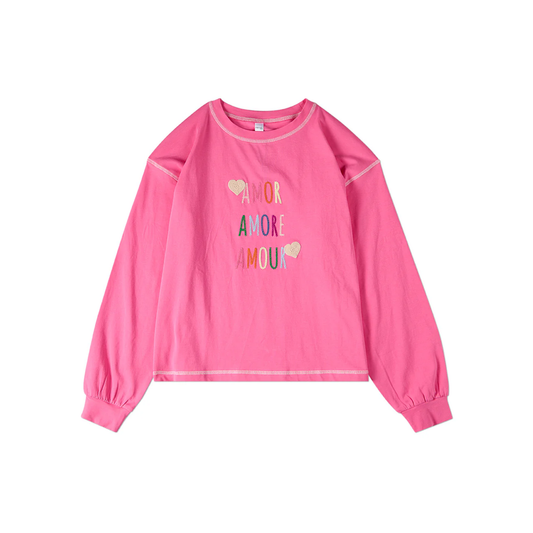 Memoi Pink Amour Long Sleeve T-Shirt