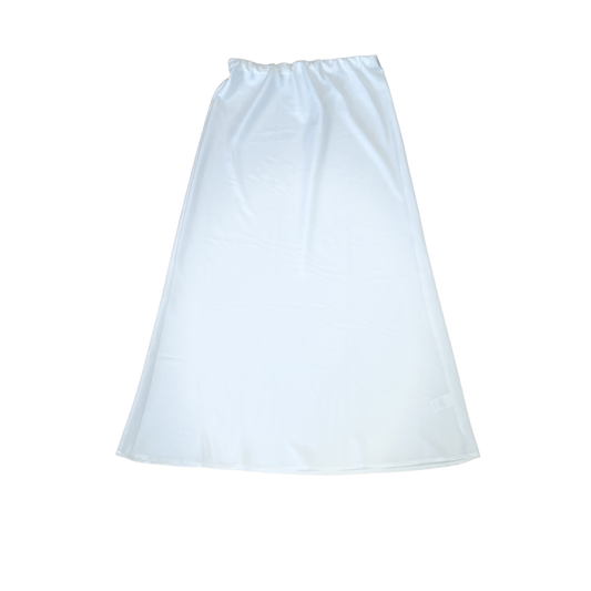 Theme Joey White Satin Maxi Skirt