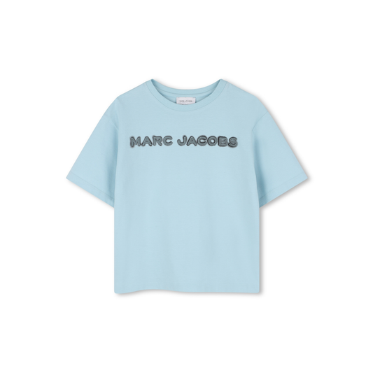 The Marc Jacobs Pale Blue Logo Short Sleeve Tee