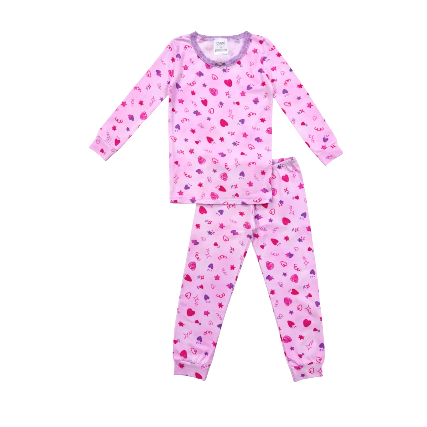 Esme Doodle Long Sleeve Pajama