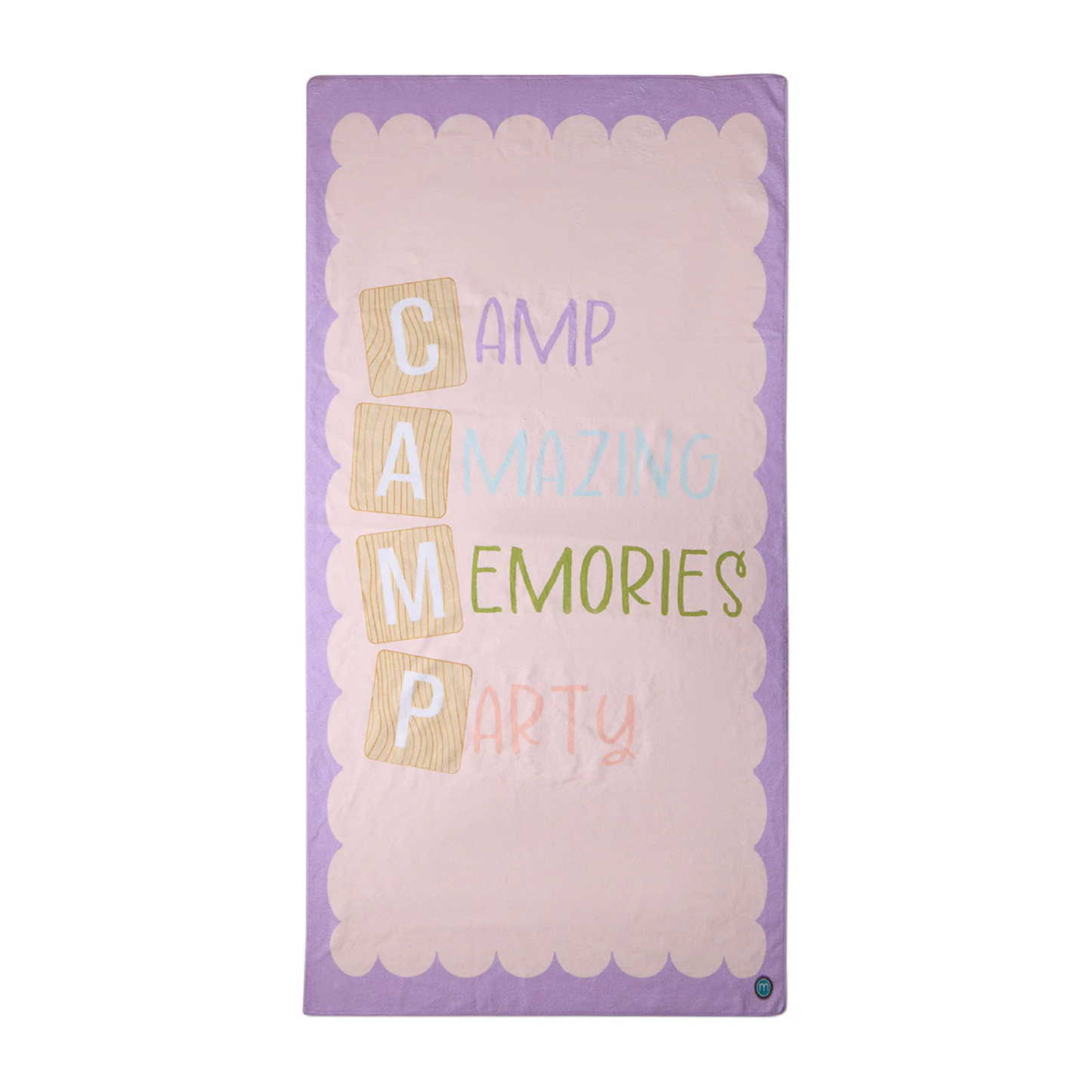Memoi Peach Camp Party Beach Towel