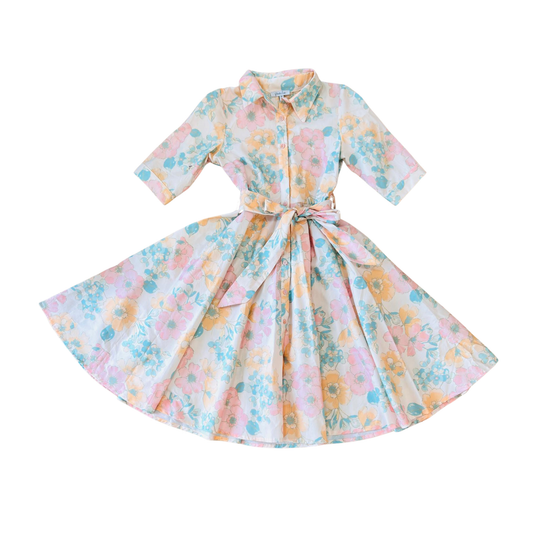 Piccola Ludo Peach Spring Garden Dress