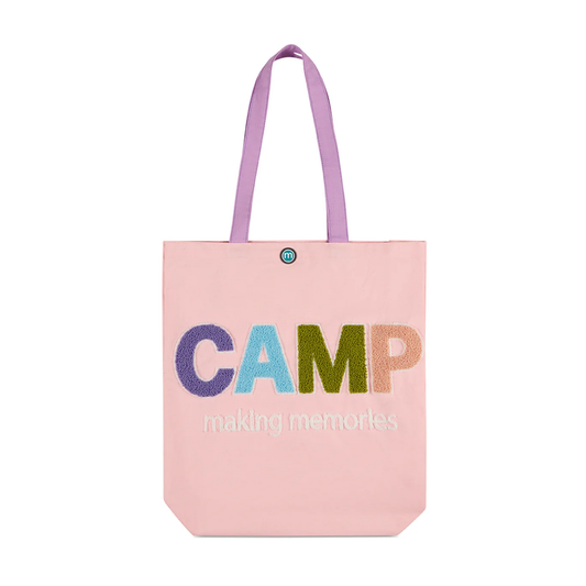 Memoi Peach Camp Making Memories Canvas Tote Bag