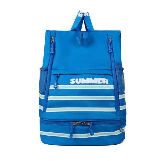 Memoi Blue Summer Striped Bag