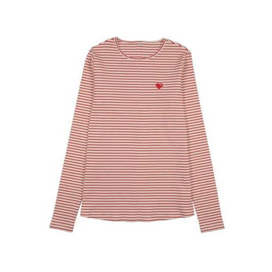 Froo Stripe Rhoda T-Shirt Red & Pink