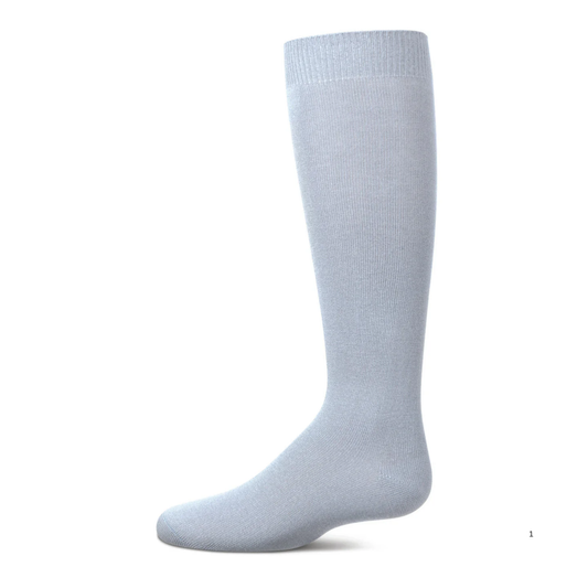 Memoi Kids Basic Soft Rayon from Bamboo Knee High Socks Storm Blue - Mk-6266