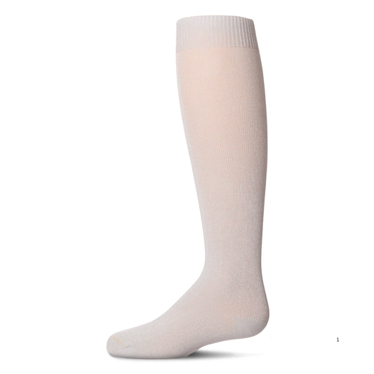 Memoi Kids Basic Soft Rayon from Bamboo Knee High Socks Pale Gray - Mk-6266
