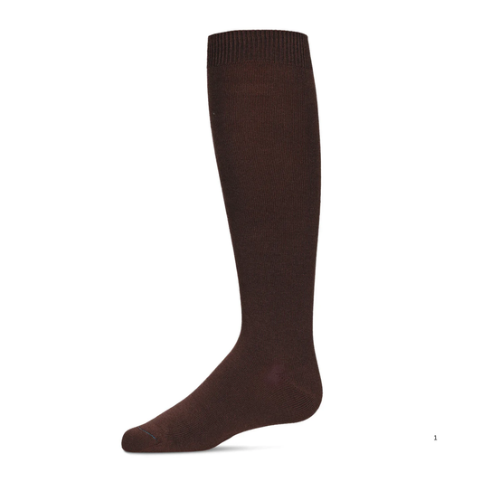 Memoi Kids Basic Soft Rayon from Bamboo Knee High Socks Fudge - Mk-6266