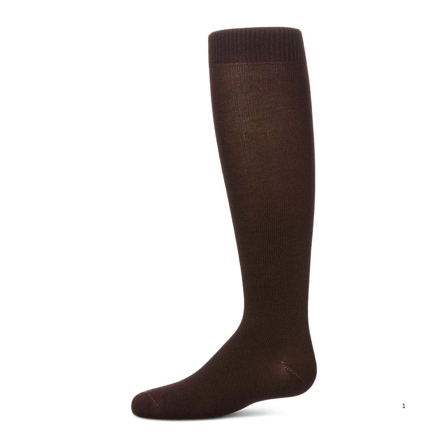 Memoi Kids Basic Soft Rayon from Bamboo Knee High Socks Coffee Bean - Mk-6266