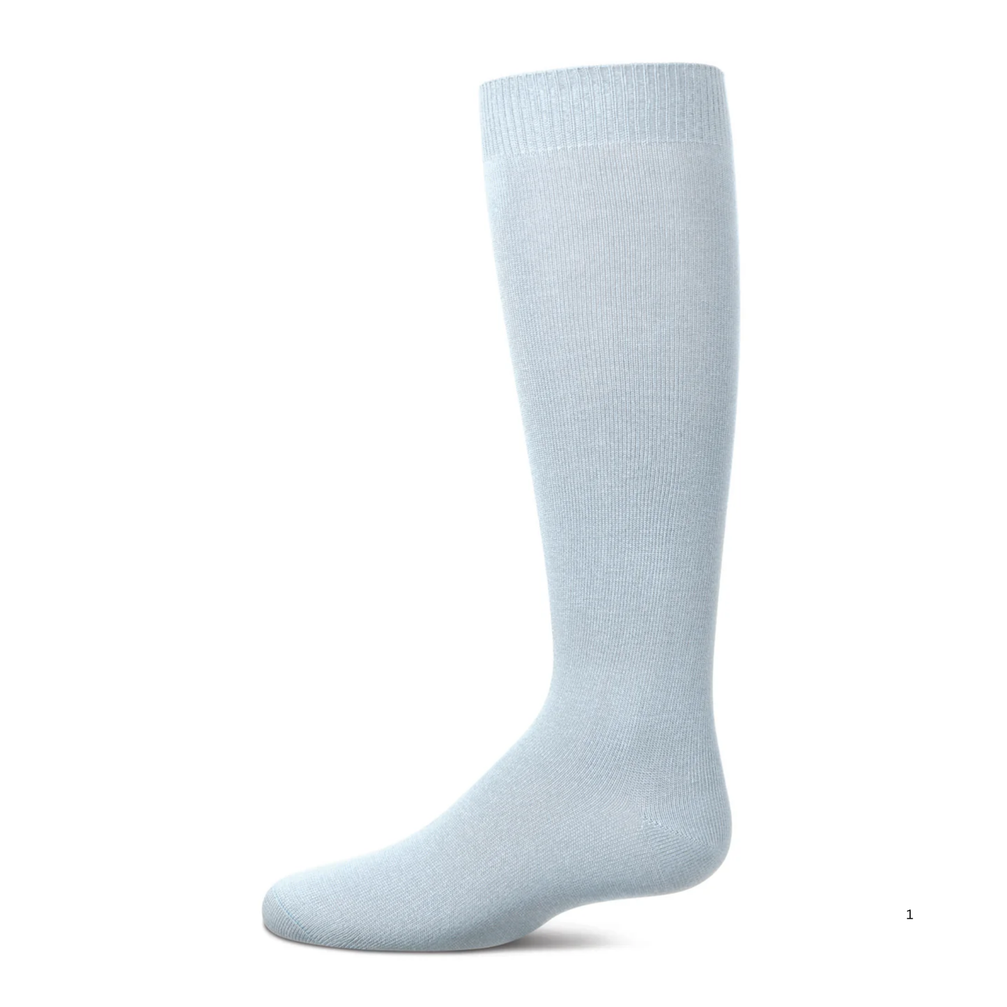 Memoi Kids Basic Soft Rayon from Bamboo Knee High Socks Baby Blue - Mk-6266