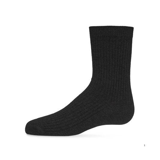 Memoi Kids Basic Cotton Blend Kids Crew Socks - Mk-5204