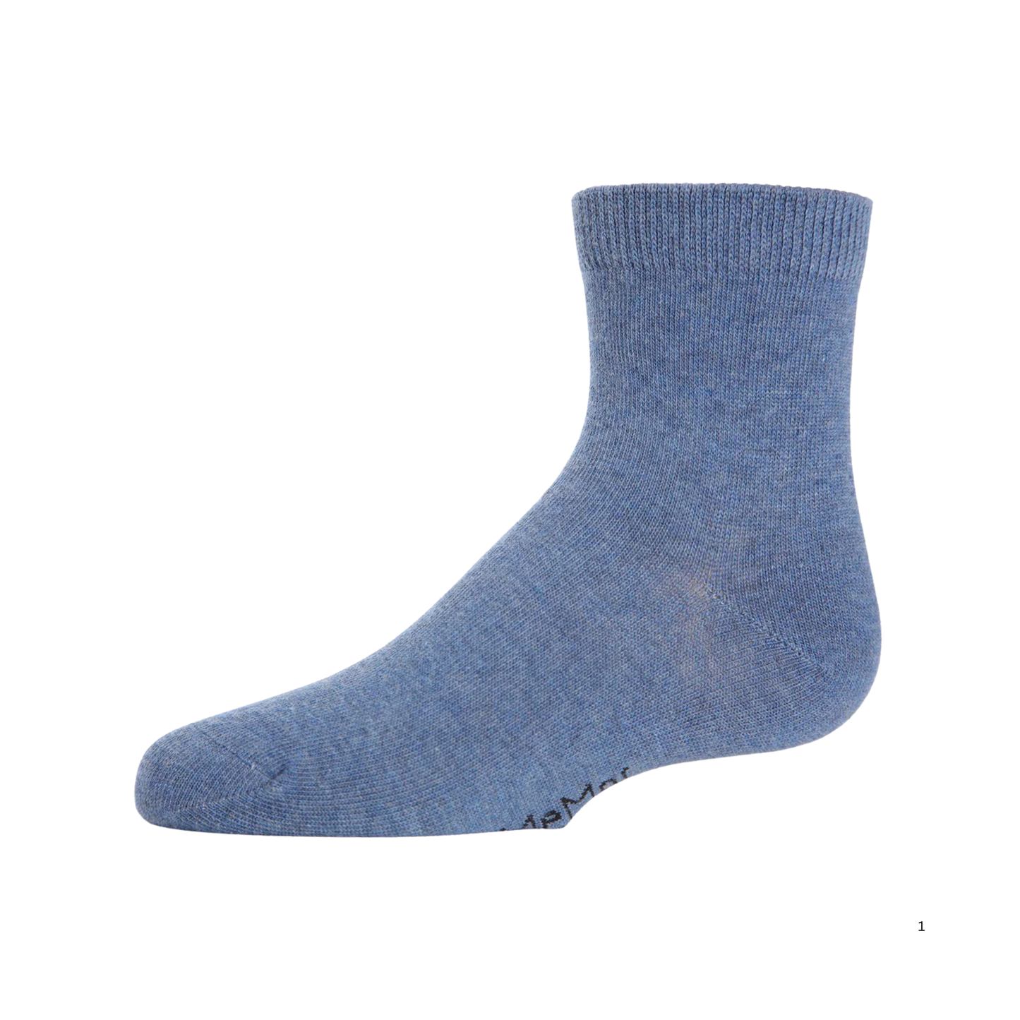 Memoi Unisex Basics Kids Cotton Blend Ankle Socks - Mk-5101