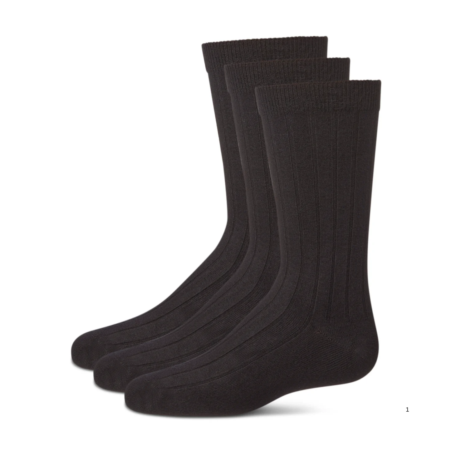 Memoi Boys Ribbed Rayon from Bamboo Blend Crew Socks