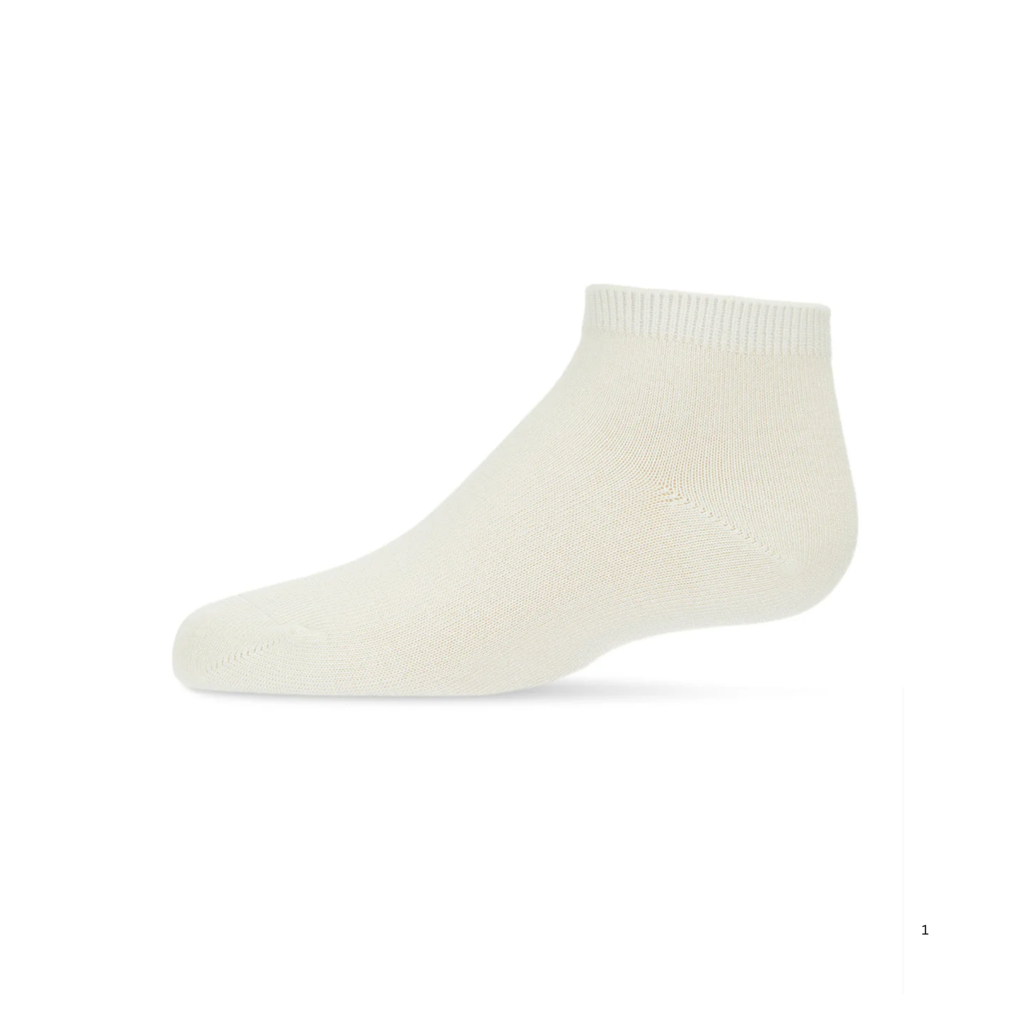 Memoi Kids Basic Soft Rayon from Bamboo Anklet Socks Winter White - Mk-6066