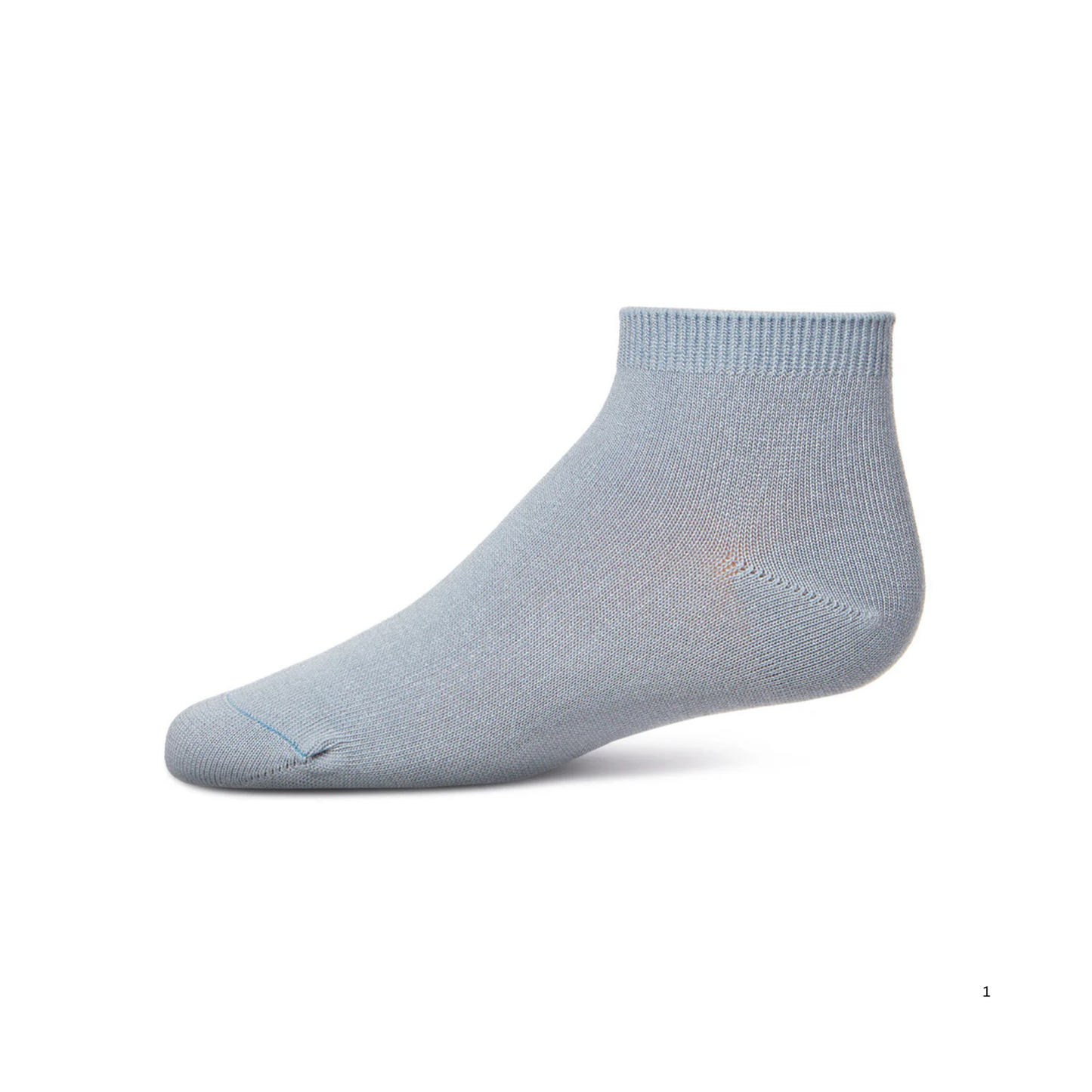 Memoi Kids Basic Soft Rayon from Bamboo Anklet Socks Storm Blue - Mk-6066