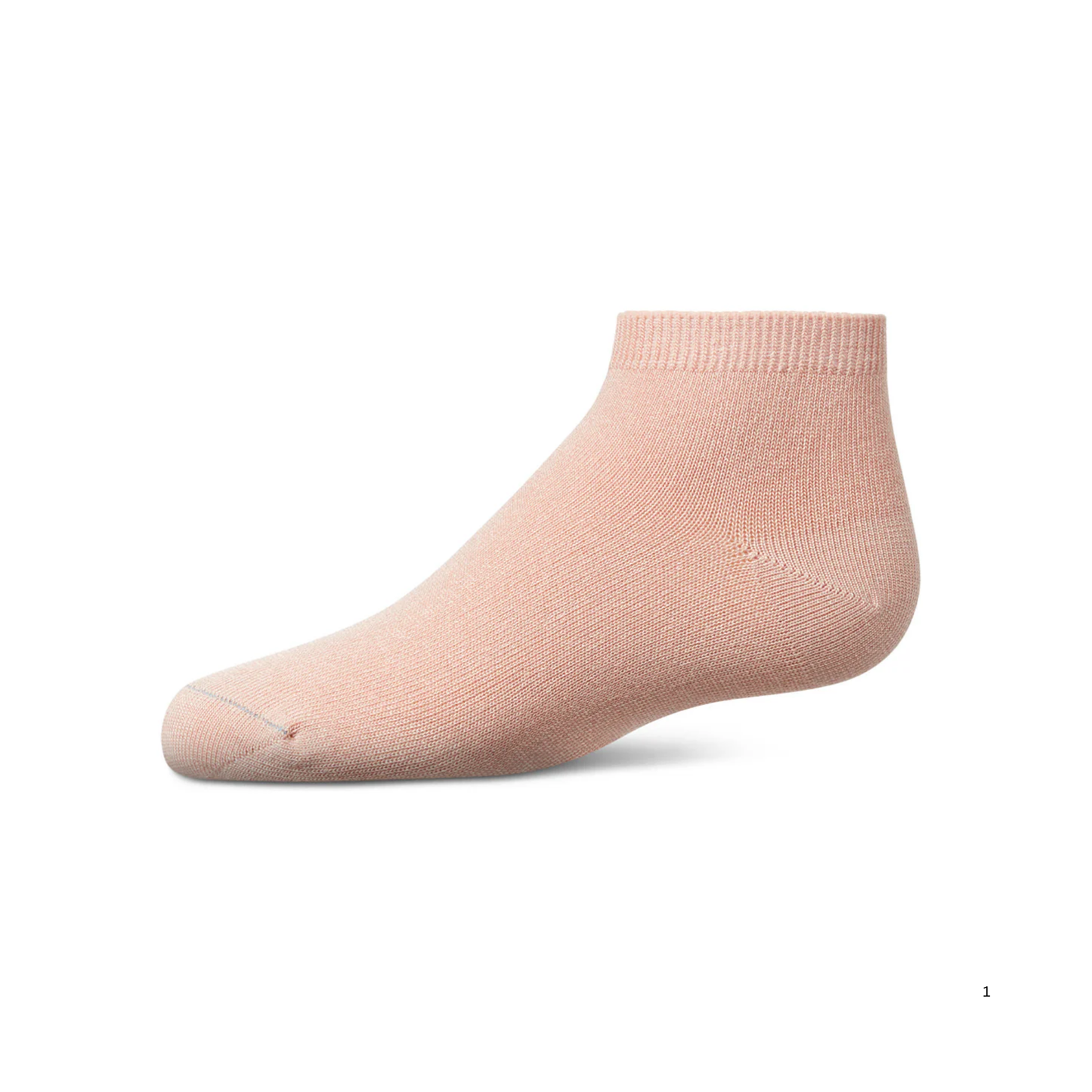 Memoi Kids Basic Soft Rayon from Bamboo Anklet Socks Rose - Mk-6066