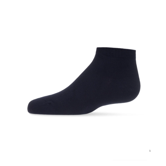 Memoi Kids Basic Soft Rayon from Bamboo Anklet Socks Navy - Mk-6066