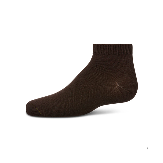 Memoi Kids Basic Soft Rayon from Bamboo Anklet Socks Coffee Bean - Mk-6066