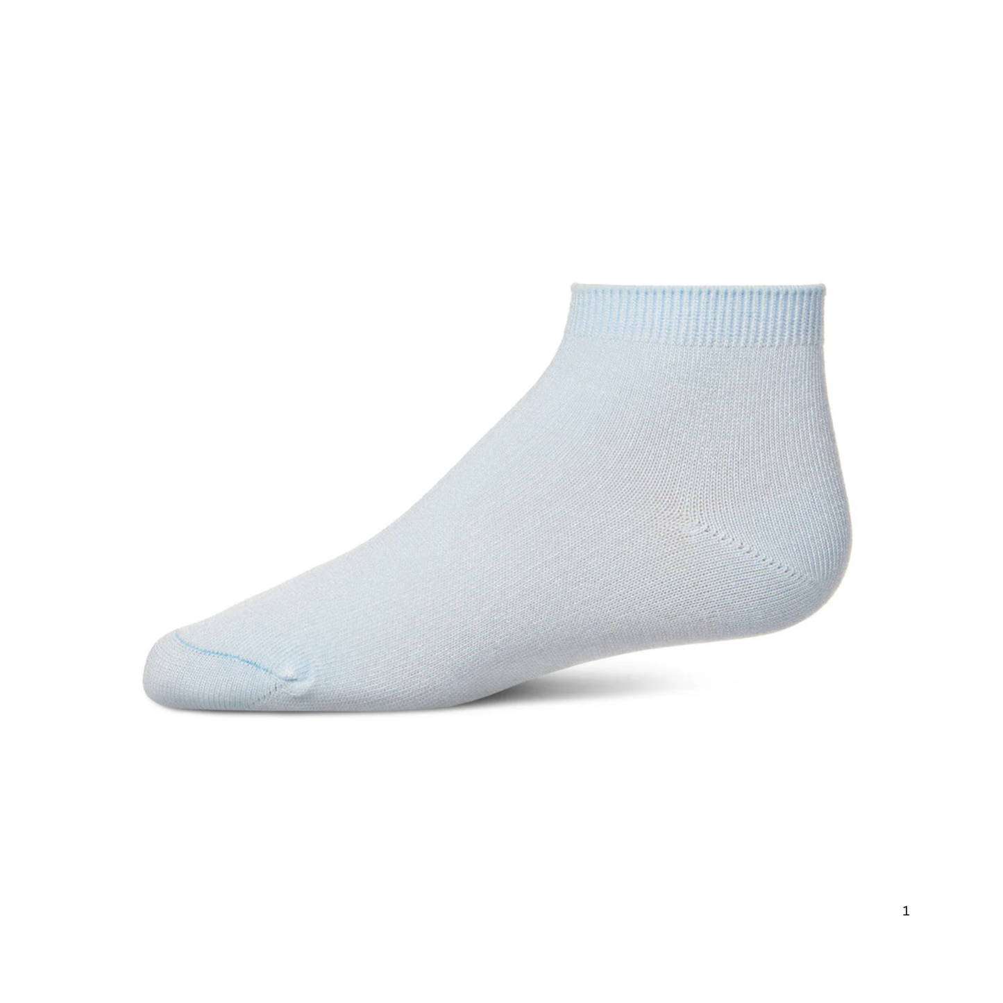Memoi Kids Basic Soft Rayon from Bamboo Anklet Socks Baby Blue - Mk-6066